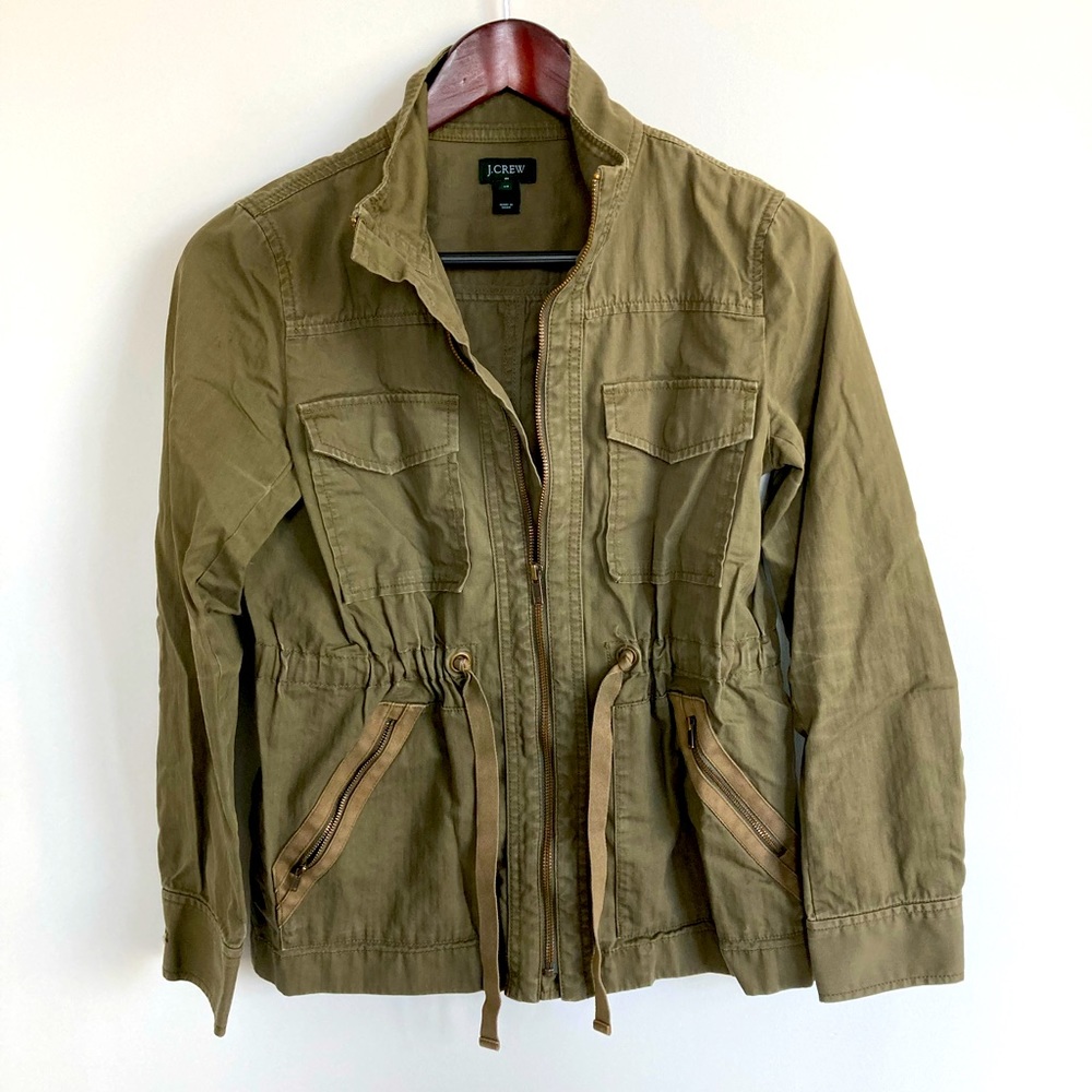 J.crew Factory Green Utility Jacket